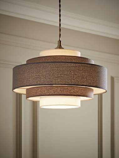 5 Tier Grey Pendant Shade