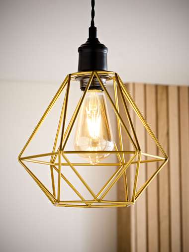 Diablo Gold Pendant Shade