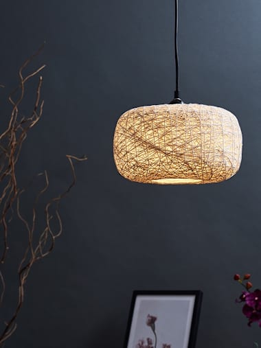 Bjorn White Doughnut Twine Pendant Shade