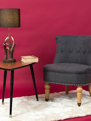 Rustic Antler Table Lamp