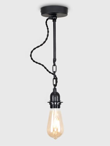 Huber Industrial Black Wall or Ceiling Light