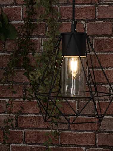 Diablo IP44 Black Electric Pendant