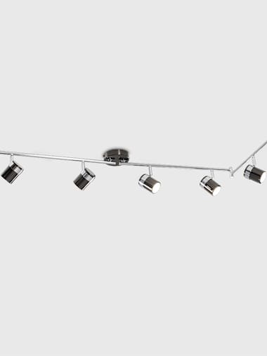 Rosie 8-Way Flexi Black Chrome and Chrome Spotlight Bar