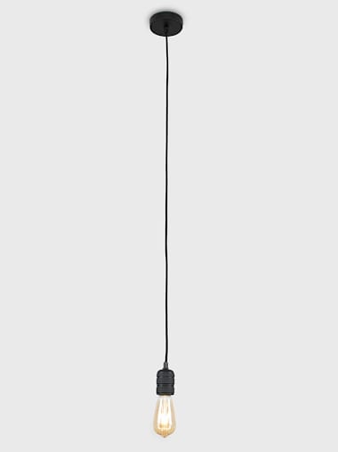 Casco Matte Black Pendant Lampholder