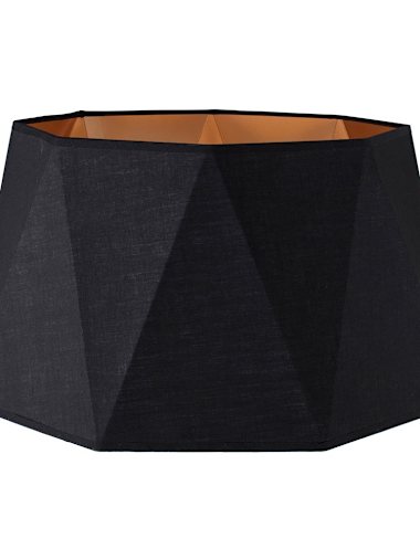Toke Black Geometric Shade with Copper Inner