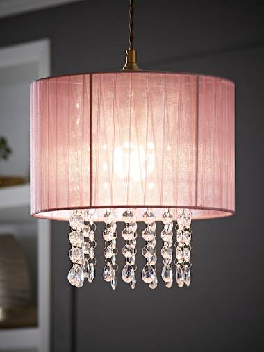 Pink Droplet Pendant Shade