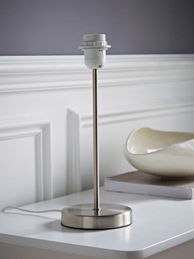 Value Essentials Table Lamp in Brushed Chrome