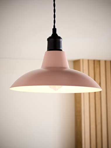 Pink Metal Pendant Shade