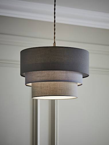 Aztec Grey Pyramid Pendant Shade