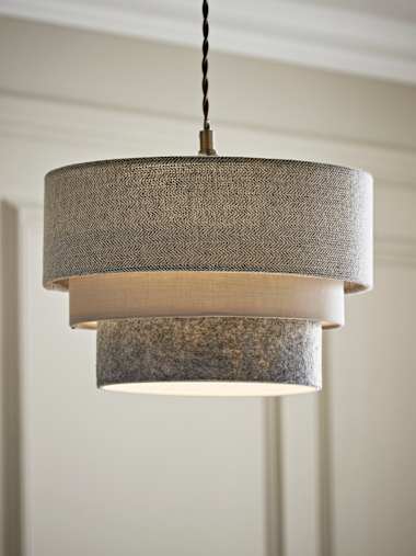 Aztec Felt Herringbone Pyramid Pendant Shade