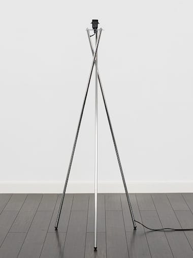 Chrome Tripod Floor Lamp Base