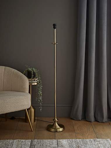 Belmont Antique Brass Sconce Floor Lamp