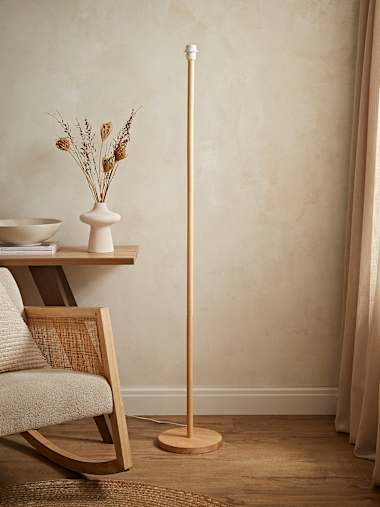 Heather Light Wood Floor Lamp