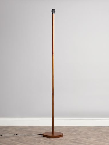 Heather Dark Wood Floor Lamp