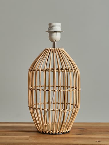 Small Natural Rattan Table Lamp