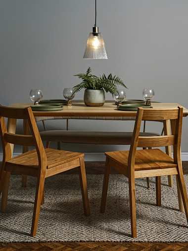 MacArthur Industrial Gold Ceiling Light with Ribbed Glass Shade