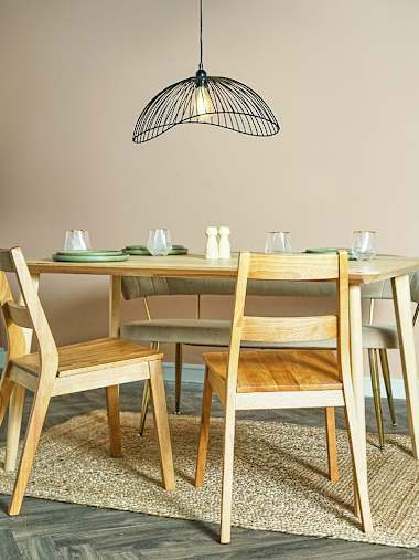 Covelas Black Waved Wire Pendant Shade