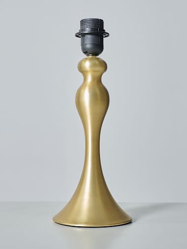 Matte Gold Spindle Table Lamp
