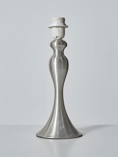 Brushed Chrome Spindle Table Lamp
