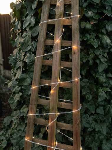 IP65 1m Battery Operated Remote Controlled Warm White LED Rope Light