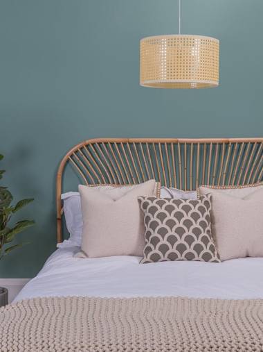 Reni Rattan Large Wicker Ceiling Drum Shade