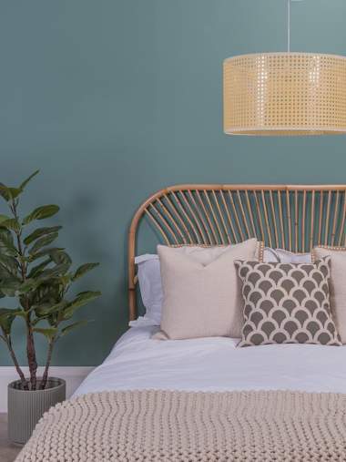 Reni Rattan XL Wicker Ceiling Drum Shade