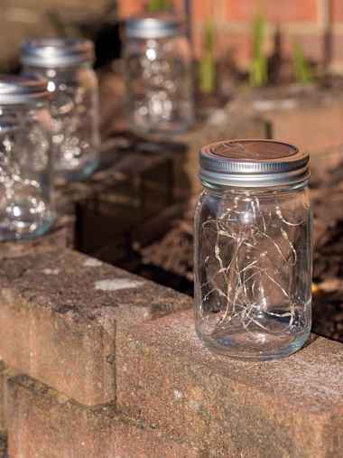 Pack of 2 Solar Powered Fairy Light Jars