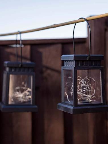 Pack of 2 Fairy Light Table Lanterns