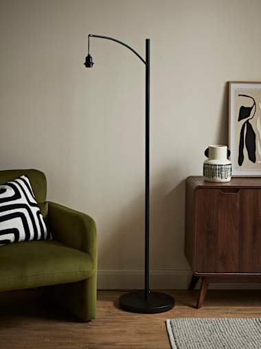 Preto Black Metal Floor Lamp