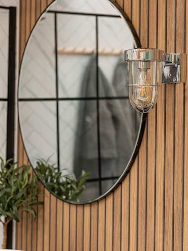 Fanar IP44 Chrome Outdoor and Bathroom Wall Light