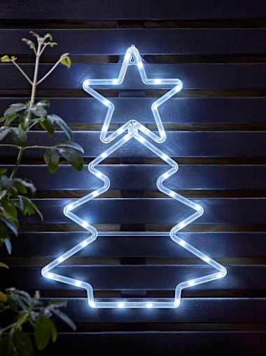 IP44 45cm LED Tree with Cool White Lights