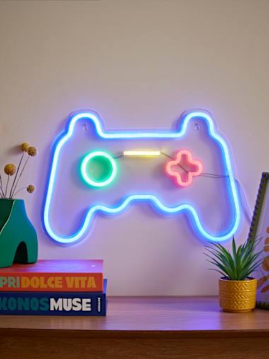 Games Controller LED Neon Style Wall Light