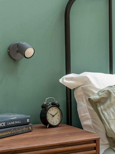 Benton IP44 Grey Single Spotlight