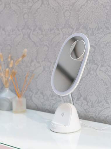 LED Make Up Mirror with Wireless Phone Charging