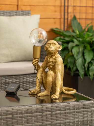 IP44 George Gold Monkey Table Lamp