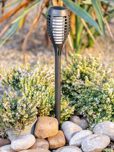 IP44 Set of 6 LED Flame Stake Lights