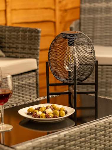 IP44 LED Mesh Globe Lantern