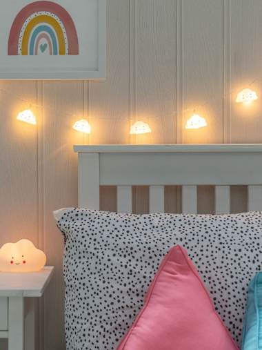 10 x Battery Operated Cloud LED String Lights