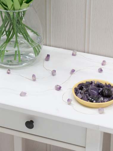 Amethyst LED String Lights