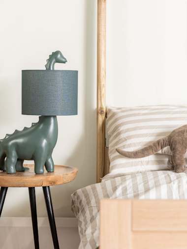 Dinosaur Forest Green Table Lamp