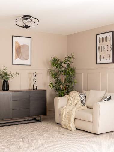 Infinity Swirl Matte Black Swirl Integrated LED Ceiling Fan with Remote Control