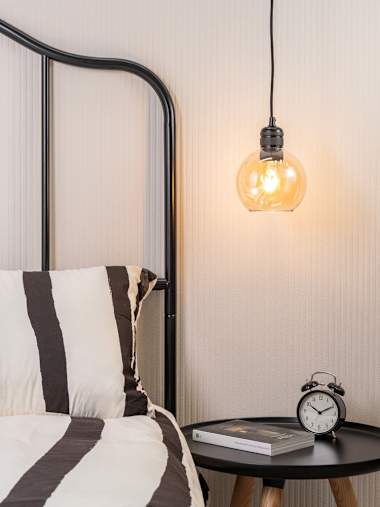 Bellamy Easy Fit Amber Small Glass Shade