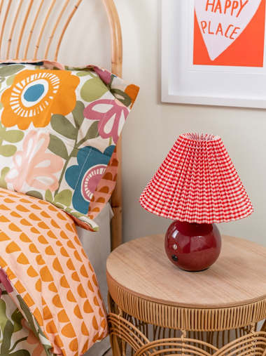 Bloom Burgundy Rechargeable LED Table Lamp