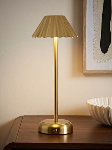 Avery Gold Rechargeable LED Table Lamp