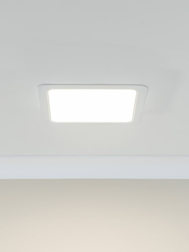 Lacey IP44 Square White 24W LED Recessed Bathroom Ceiling Light