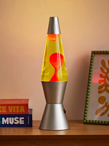Razzo LED Lava Lamp in Red and Yellow