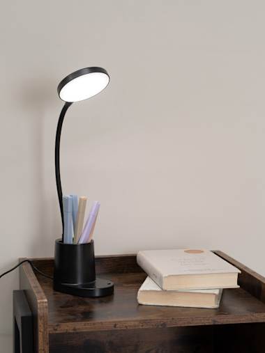 Marco Black Rechargeable Dimmable Goose Neck Desk Lamp