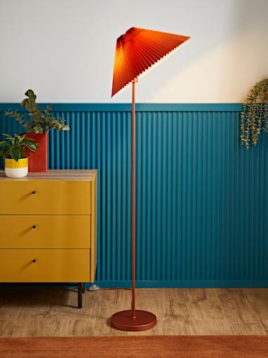 Akira Burnt Orange Floor Lamp