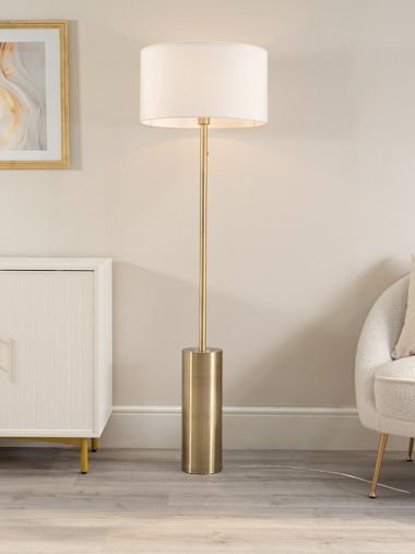 Antique Brass Dimmable Floor Lamp Base