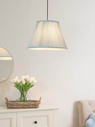 Laurenne Blue Pin Stripe Large Shade